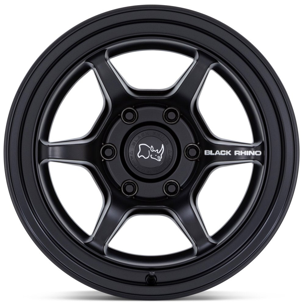 17x8.5 Black Rhino Shogun Matte Black 5x5/127 -10mm - Flex Offroad