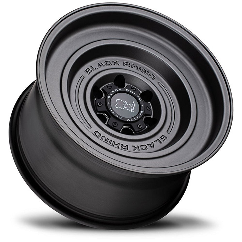 17x9.5 Black Rhino Solid Matte Gun Black 5x5/127 -18mm - Flex Offroad