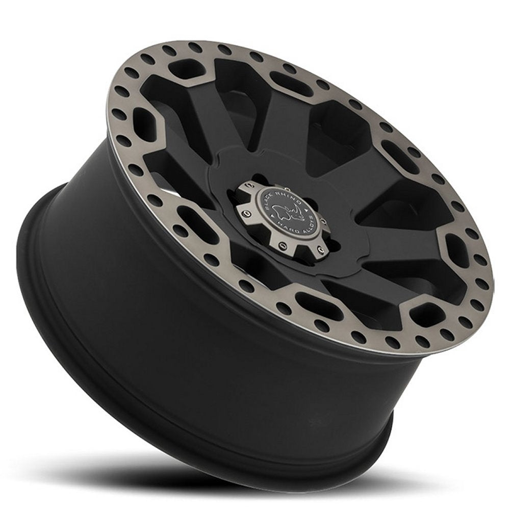 17x9 Black Rhino Warlord Matte Black w/ Machined Dark Tint Lip 8x170 12mm - Flex Offroad