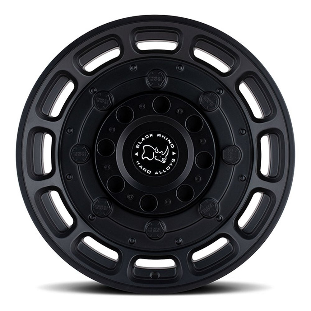 (Clearance - No Returns) 20x9.5 Black Rhino Warthog Matte Black 5x5/127 2mm