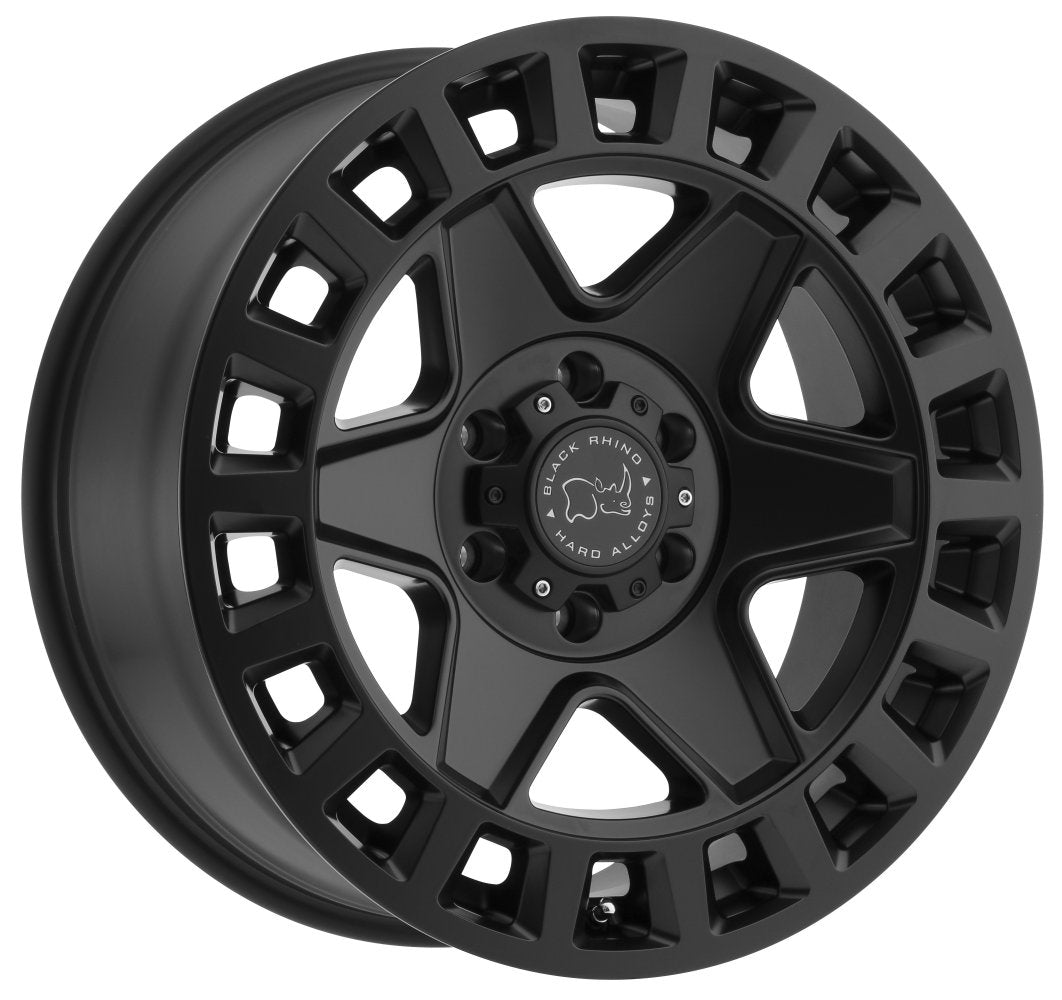 17x8 Black Rhino York Matte Black 5x4.5/114.3 35mm - Flex Offroad