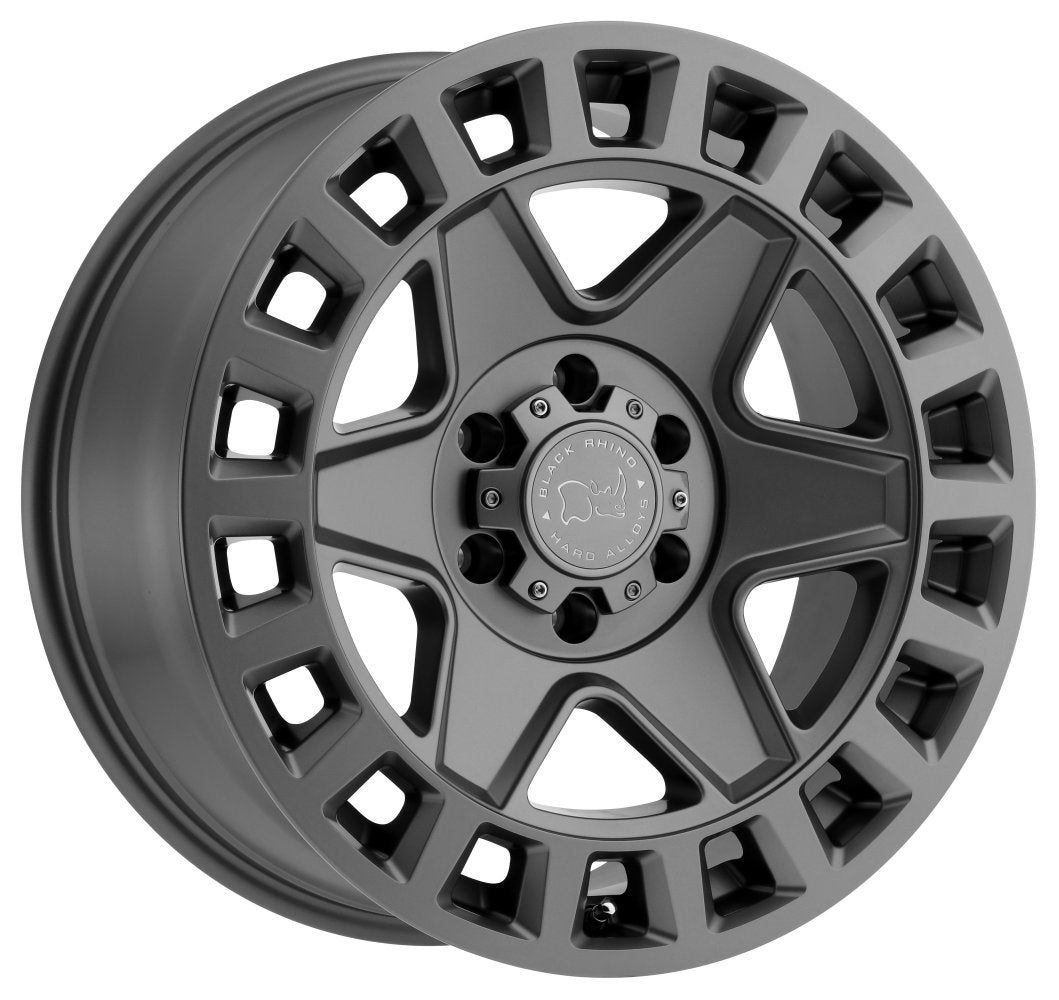 17x8 Black Rhino York Matte Gunmetal 6x130 38mm - Flex Offroad