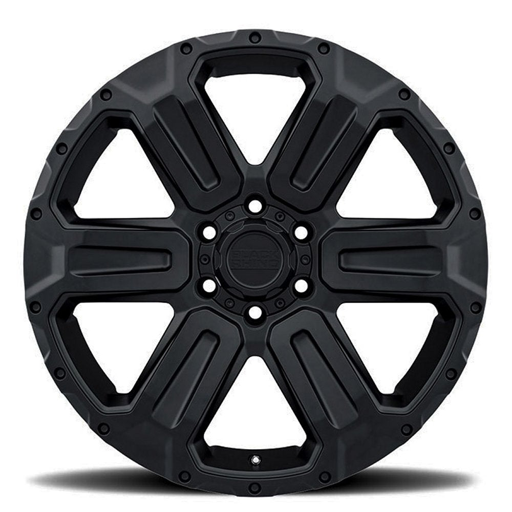18x9 Black Rhino Wanaka Matt Black 6x120 35mm - Flex Offroad