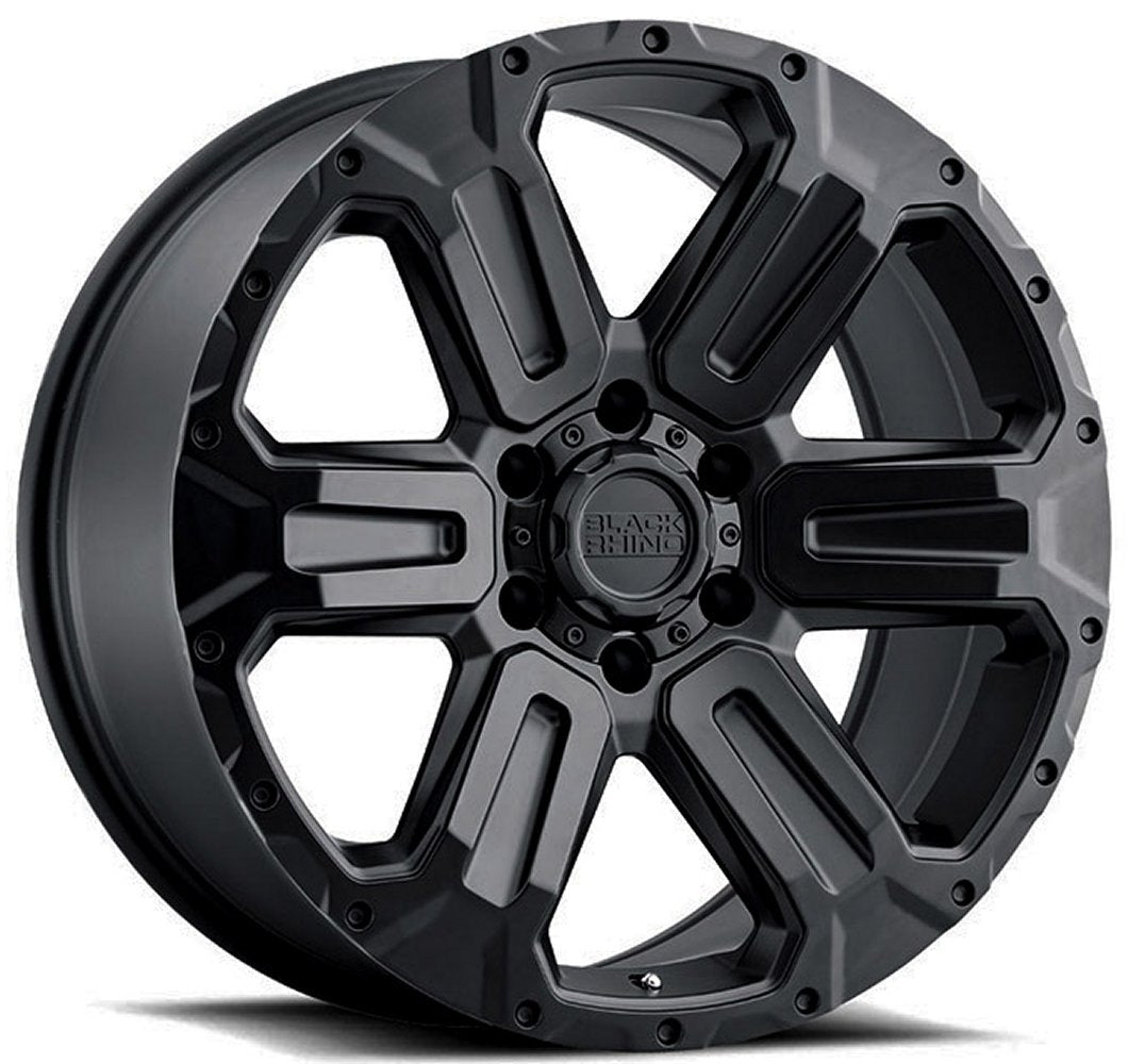18x9 Black Rhino Wanaka Matt Black 6x5.5/139.7 -18mm - Flex Offroad
