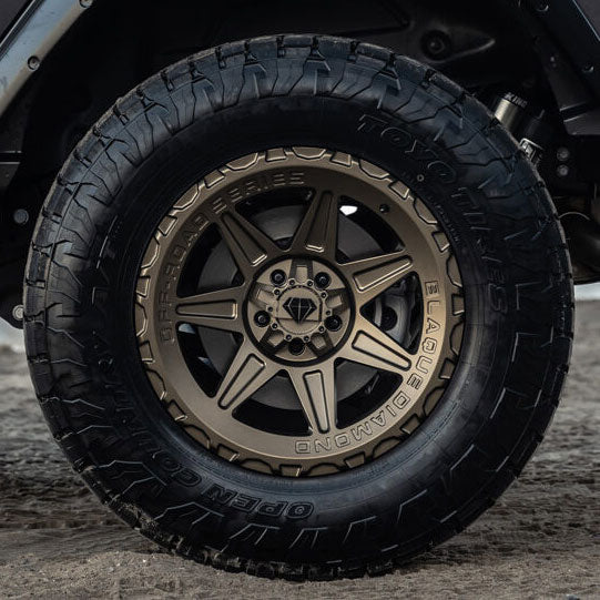 18x9 Blaque Diamond Off-Road BD-O102 Matte Bronze (Flow Forged) 5x5/127 5x5.5/139.7 1mm - Flex Offroad