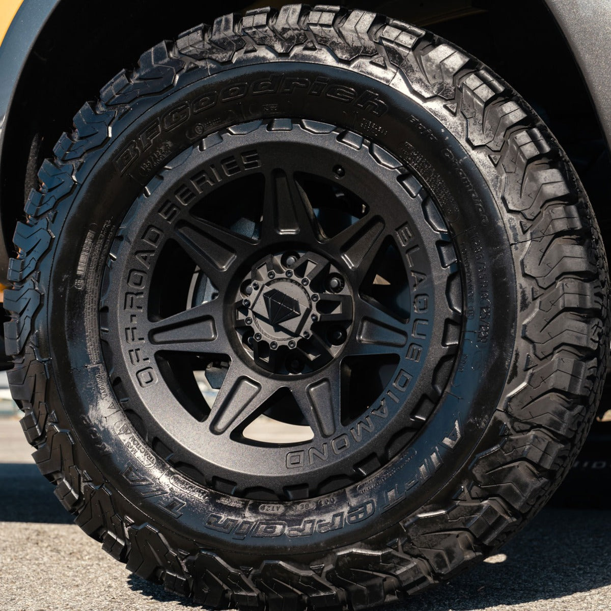 18x9 Blaque Diamond Off-Road BD-O102 Matte Textured Black (Flow Forged) 5x5/127 5x5.5/139.7 1mm - Flex Offroad