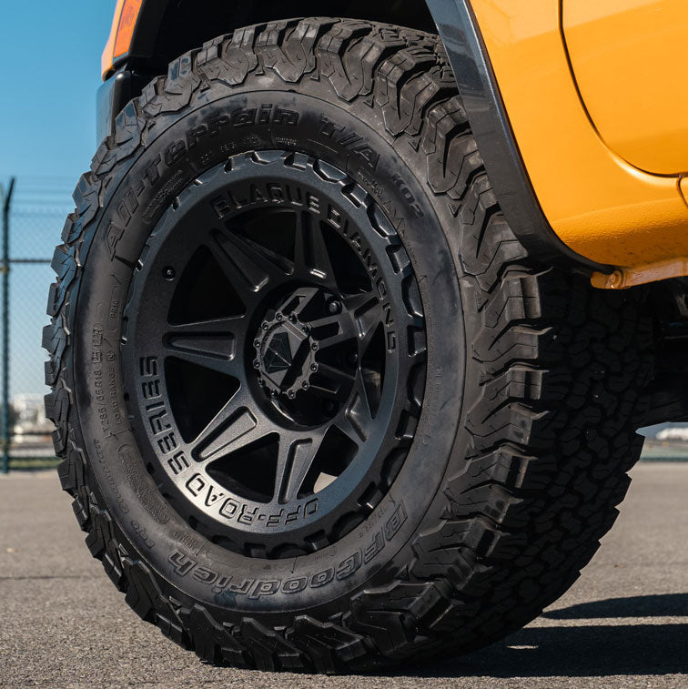 18x9 Blaque Diamond Off-Road BD-O102 Matte Textured Black (Flow Forged) 6x135 6x5.5/139.7 -12mm - Flex Offroad