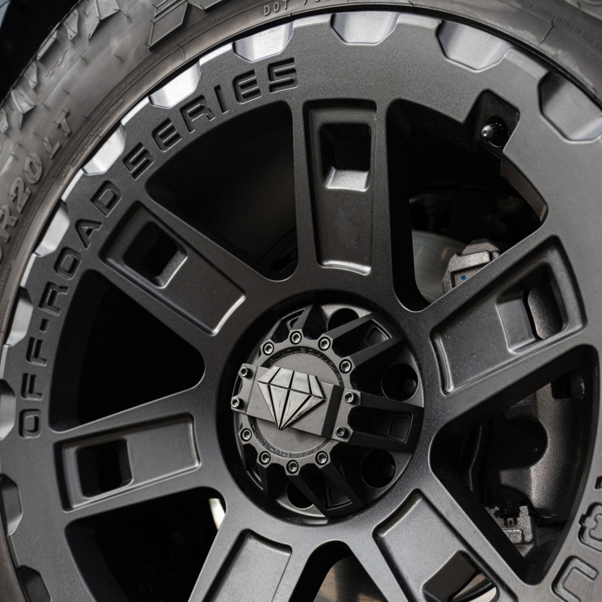 17x9 Blaque Diamond Off-Road BD-O801 Matte Textured Black (Flow Forged) 6x135 6x5.5/139.7 -12mm - Flex Offroad