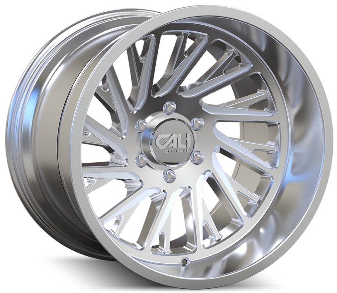 24x14 Cali Off-Road Pure 9114P Polished (* May Require Trimming) 8x180 -76mm
