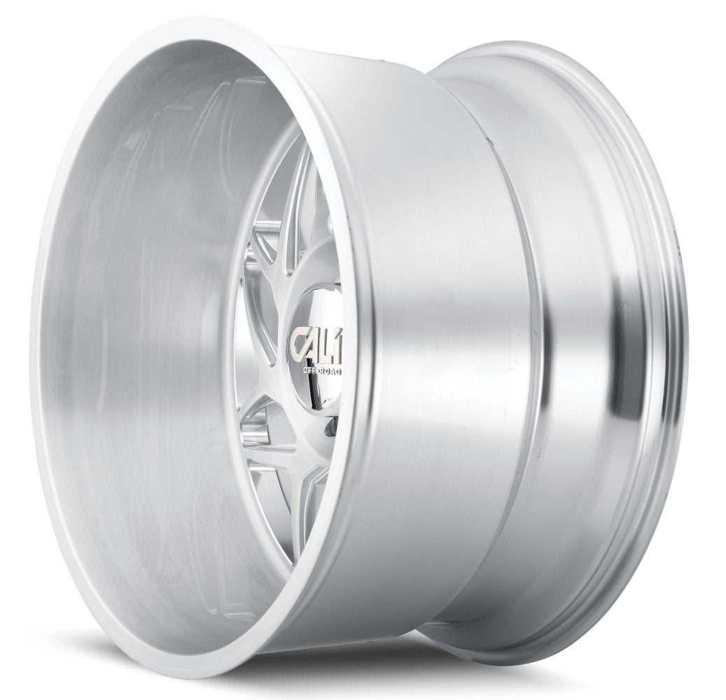 20x12 Cali Off-Road Gemini 9112BGC Brushed & Clear Coated (* May Require Trimming) 8x170 -51mm