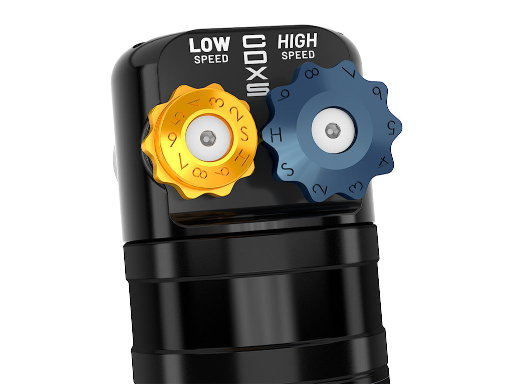 ICON 2021-2024 Ford F-150 4WD, 2.75-3.5" Lift, Front, V.S. 2.5 Series Coilover Kit, Remote Reservoir w/ CDXS, Pair 91825x