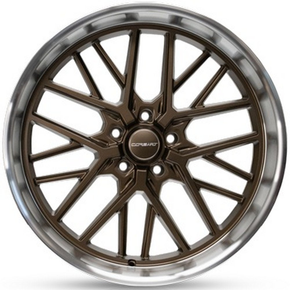 20x10 Corsart Kingpin 5 R504 Matte Bronze Diamond Cut Lip 5x4.75/120.7 0mm