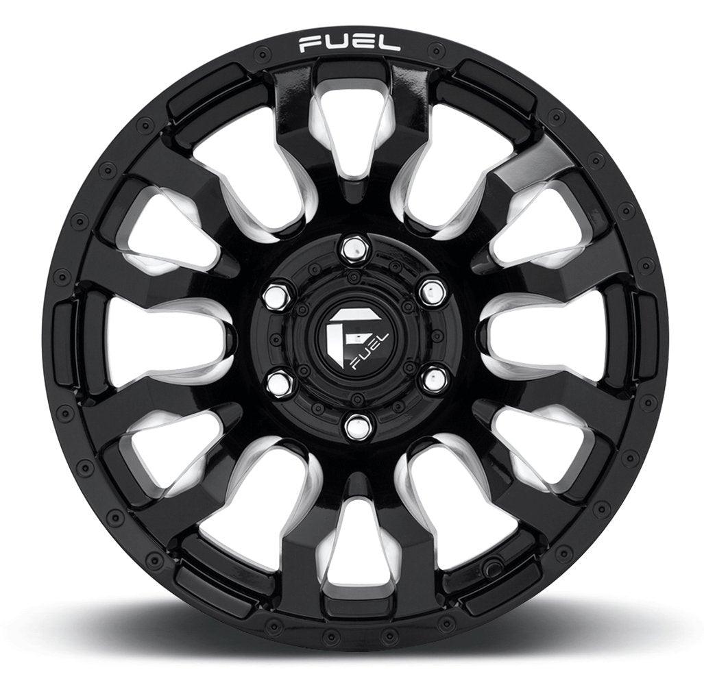 22x10 Fuel Off-Road Blitz Gloss Black Milled D673 8x180 -18mm - Flex Offroad
