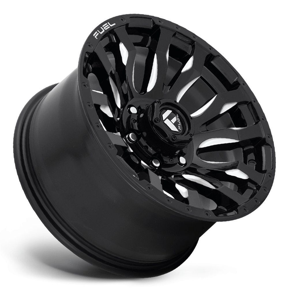 20x10 Fuel Off-Road Blitz Gloss Black Milled D673 6x135 -18mm - Flex Offroad