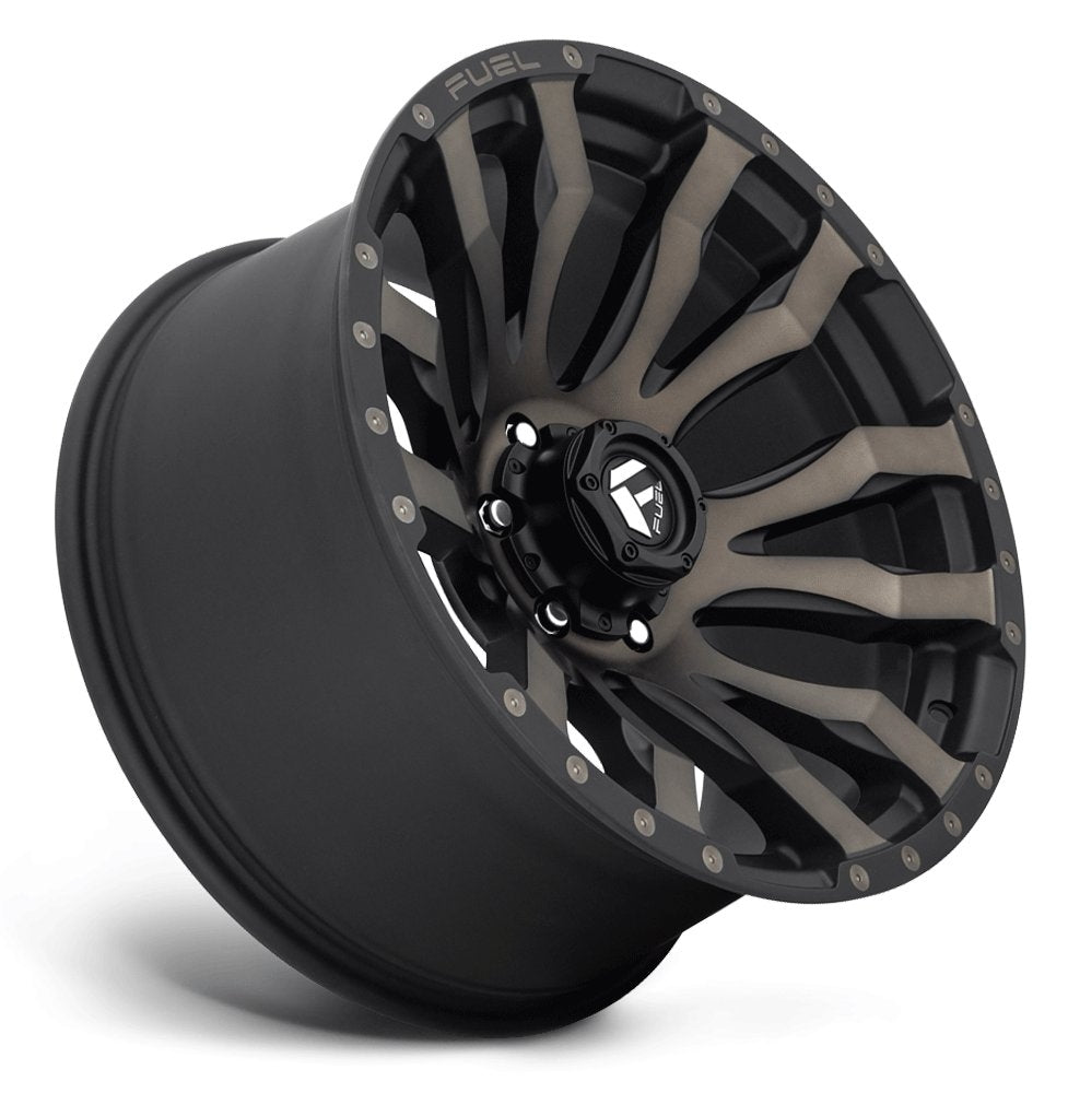 20x10 Fuel Off-Road Blitz Matte Black Machined w/ Double Dark Tint D674 6x5.5/139.7 -18mm - Flex Offroad