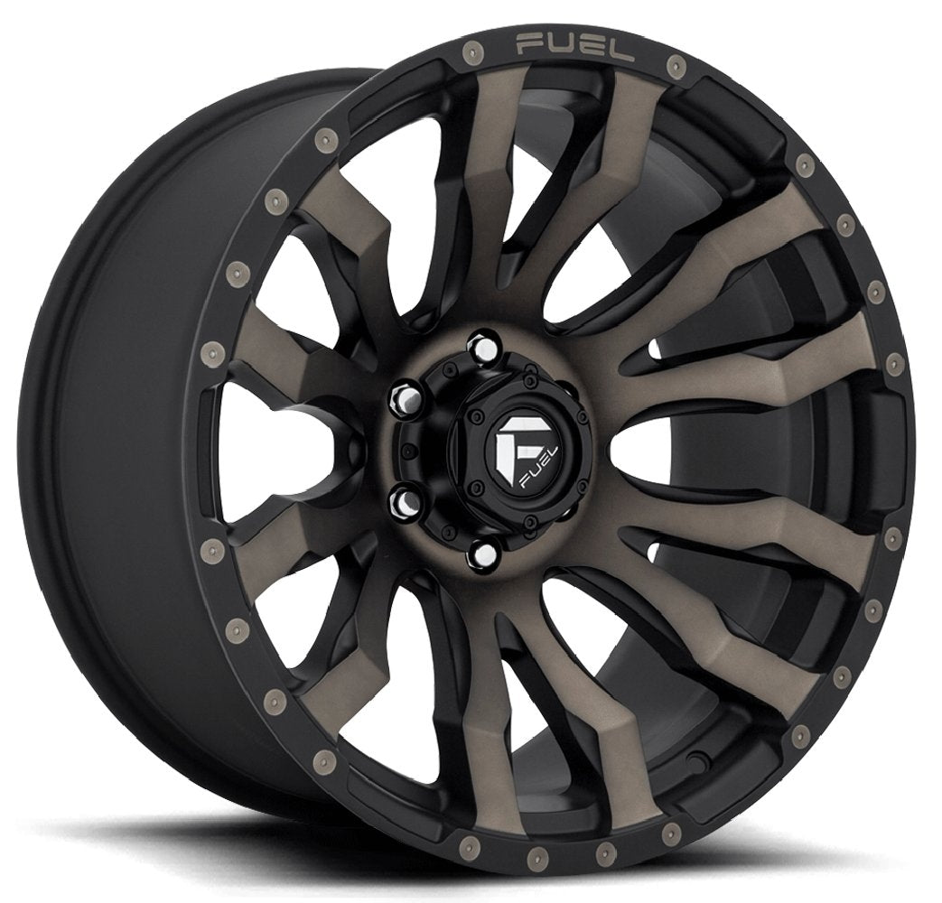 18x9 Fuel Off-Road Blitz Matte Black Machined w/ Double Dark Tint D674 6x5.5/139.7 20mm - Flex Offroad