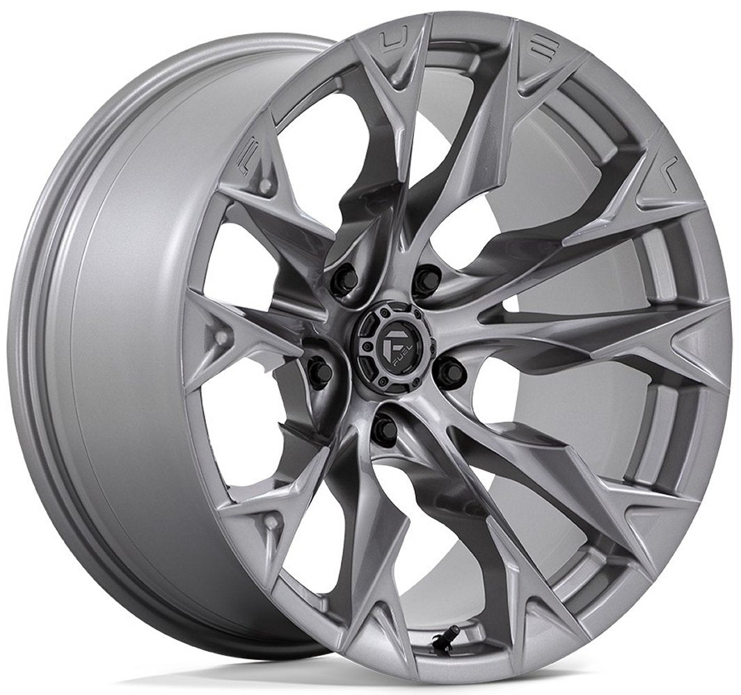 24x12 Fuel Off-Road Flame 5 Platinum D806 (* May Require Trimming) 5x5/127 -44mm - Flex Offroad