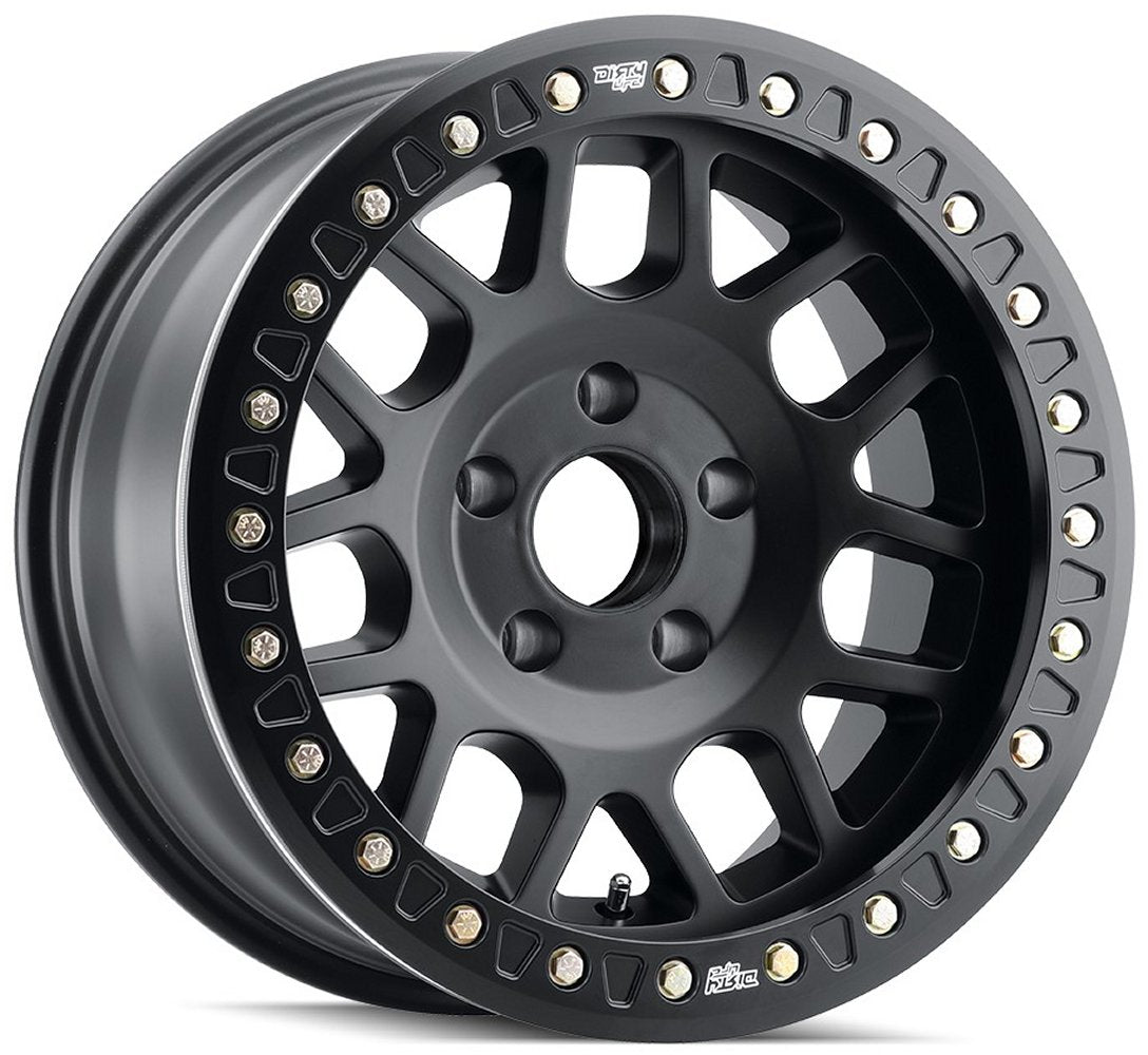 17x9 Dirty Life 9312 Mesa Race Matte Black (True Beadlock) 5x5/127 -38mm - Flex Offroad