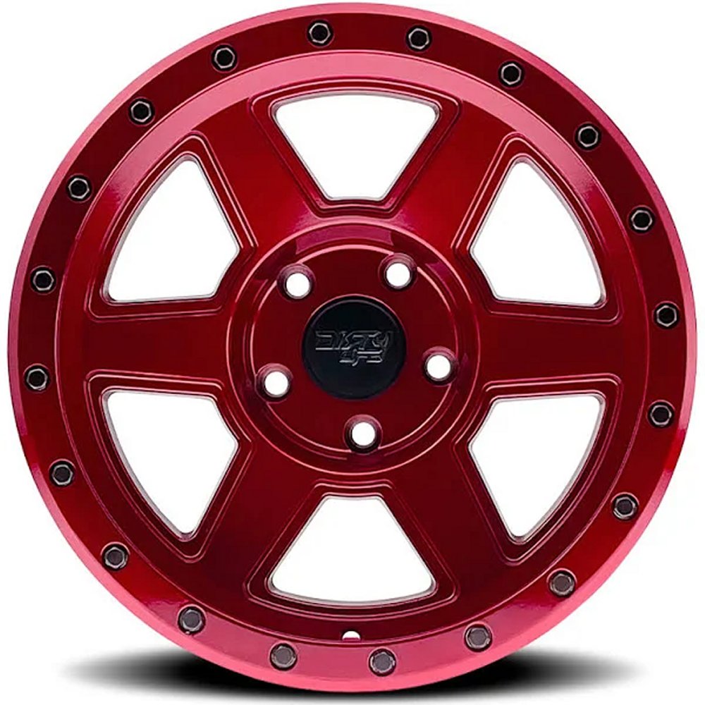 17x9 Dirty Life 9315 Compound Crimson Candy Red 5x5/127 -12mm