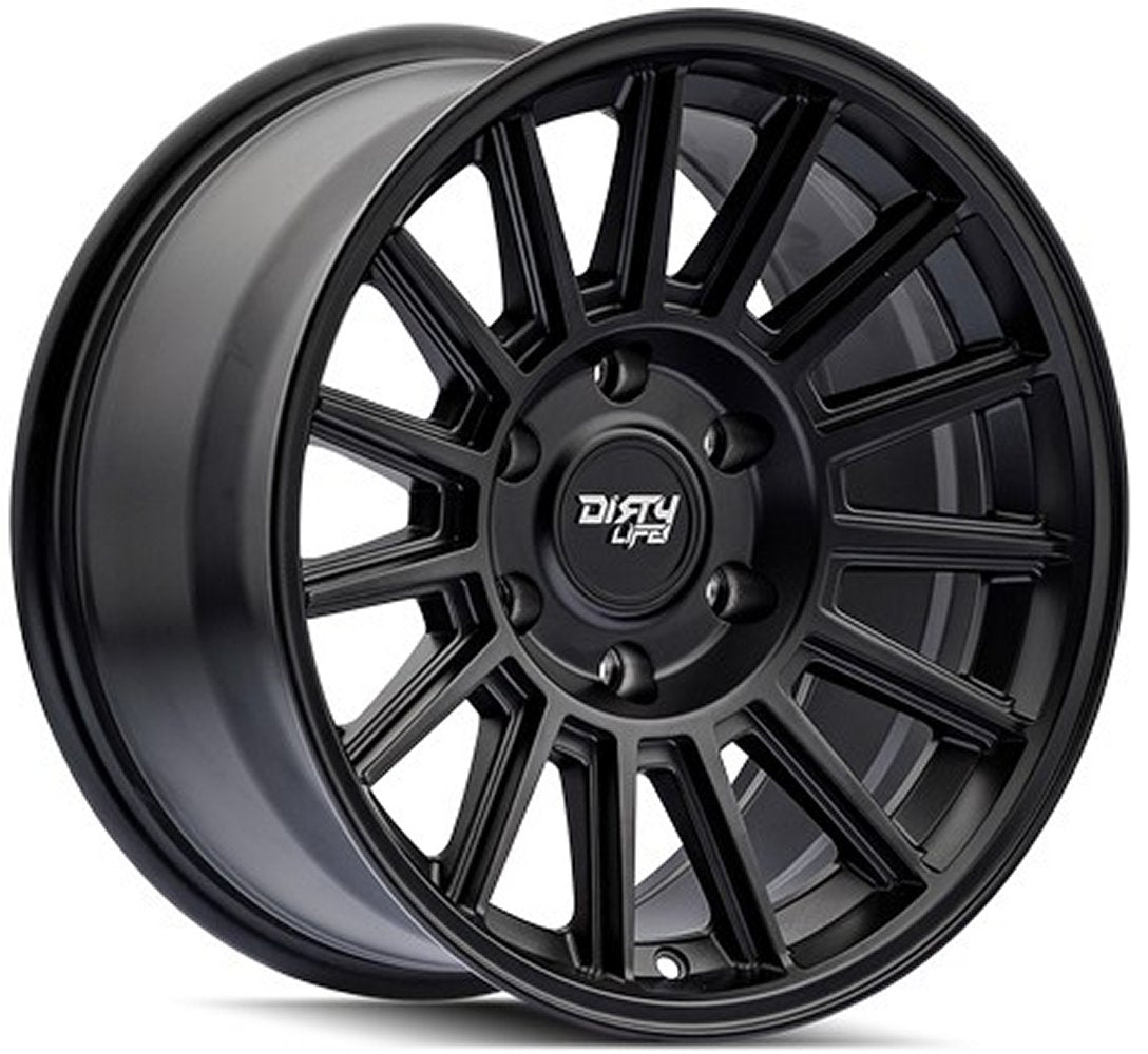17x8.5 Dirty Life 9316 Journey Matte Black 6x5.5/139.7 0mm - Flex Offroad
