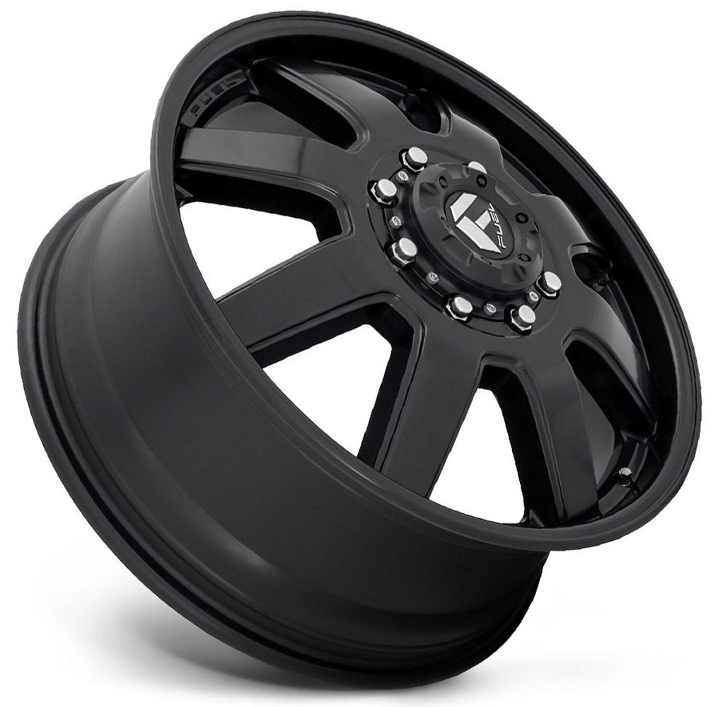 20x8.25 Fuel Off-Road Maverick Satin Black Dually Front D436 8x200 122MM 142.0 C.B. - Flex Offroad
