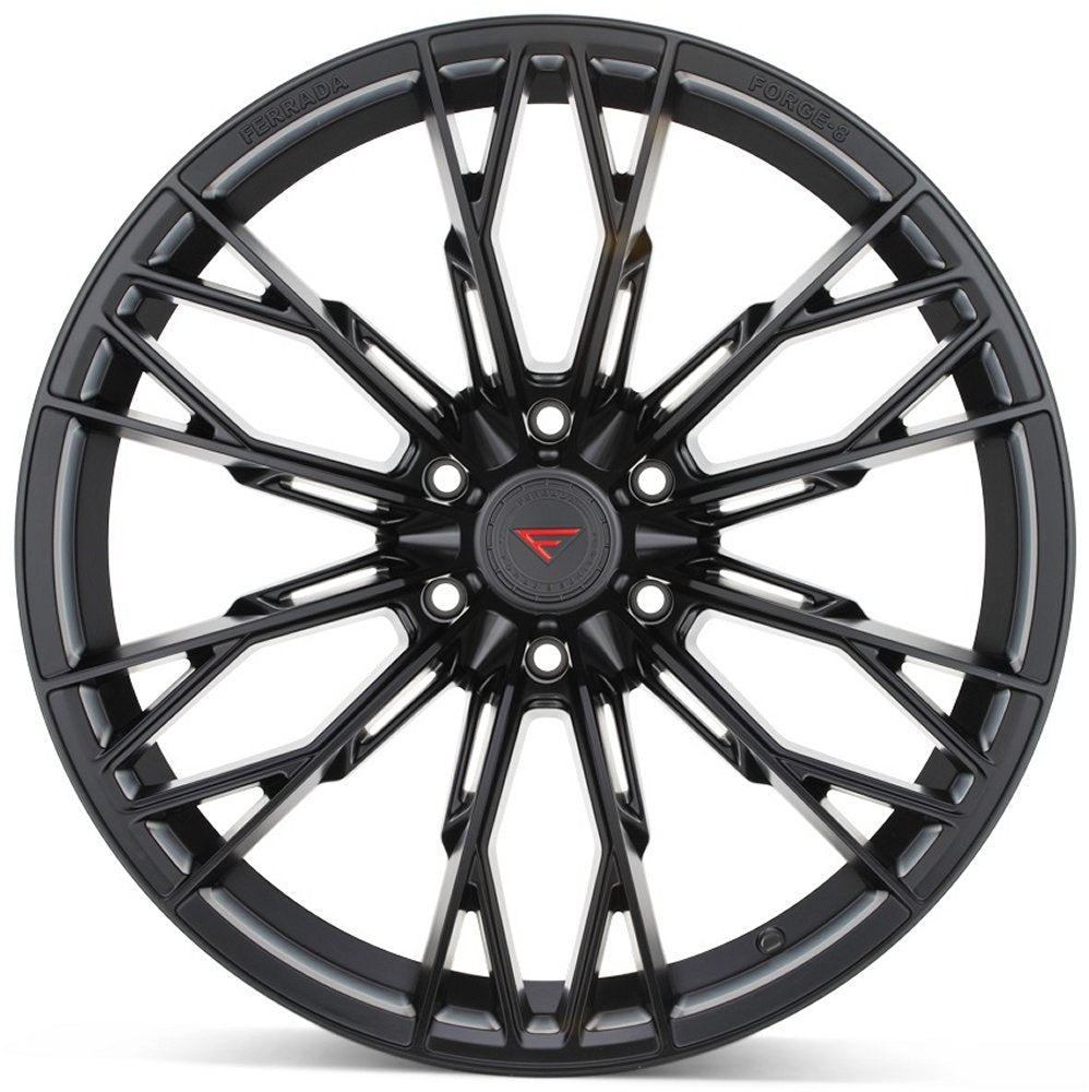 20x10 Ferrada Forge-8 Off-Road FTR11 Noir Black (Rotary Forged) 6x5.5/139 -18mm - Flex Offroad