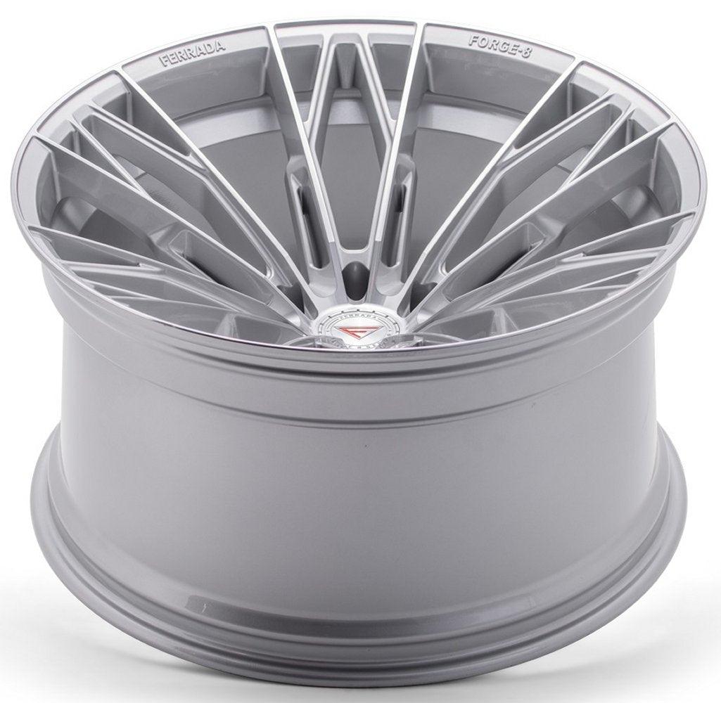 20x10 Ferrada Forge-8 Off-Road FTR11 Machine Silver (Rotary Forged) 6x135 -18mm - Flex Offroad