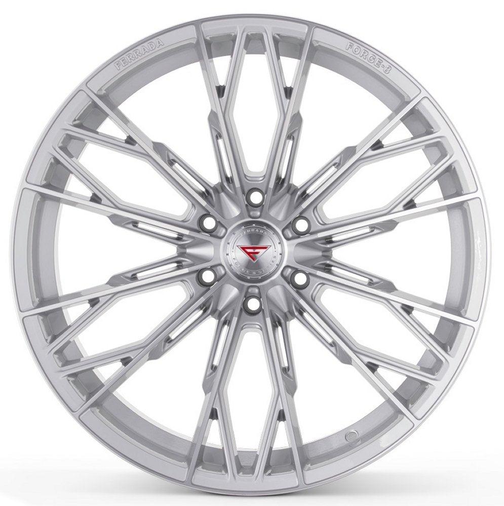 20x10 Ferrada Forge-8 Off-Road FTR11 Machine Silver (Rotary Forged) 6x135 -18mm - Flex Offroad