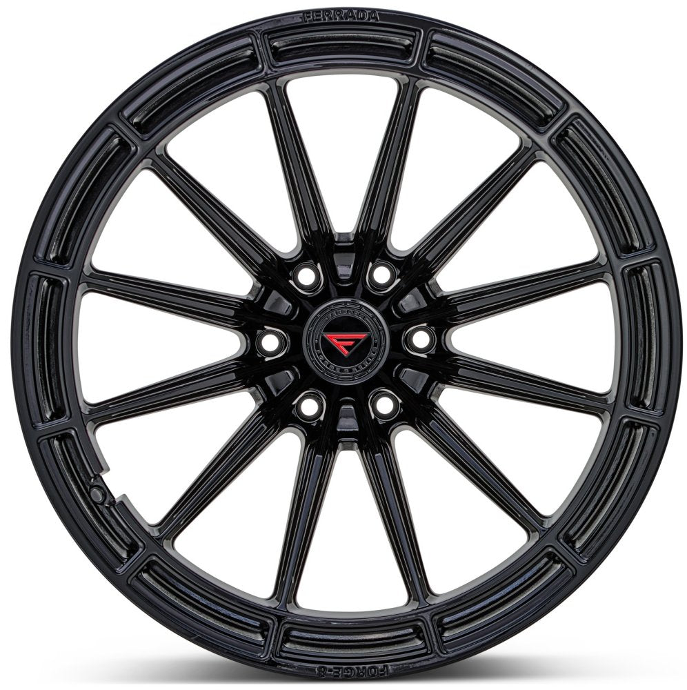 20x9.5 Ferrada Forge-8 Off-Road FTR14 Obsidian Black (Rotary Forged) 6x135 15mm