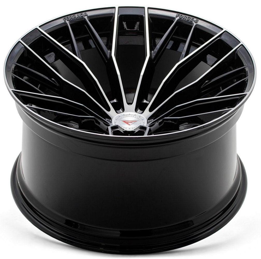 22x12 Ferrada Forge-8 Off-Road FTR9 Machine Black (Rotary Forged) (* May Require Trimming) 6x135 -44mm - Flex Offroad