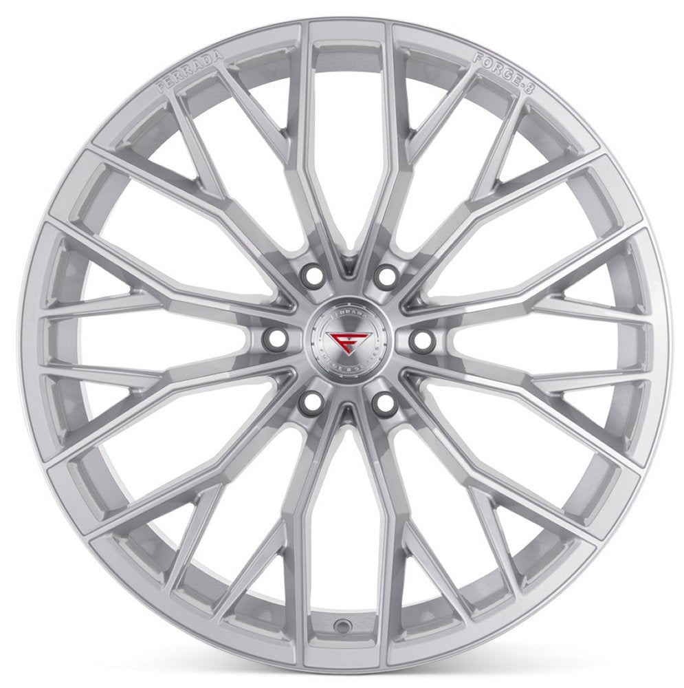 20x10 Ferrada Forge-8 Off-Road FTR9 Machine Silver (Rotary Forged) 6x135 -18mm - Flex Offroad