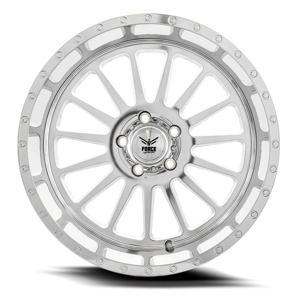 20x12 Force Off-Road F36 Fully Polished (* May Require Trimming) 5x5/127 -44mm - Flex Offroad