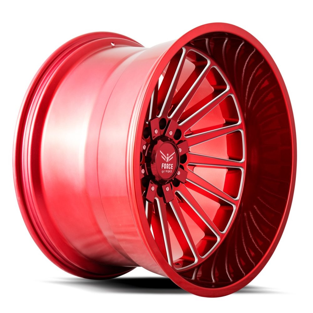 22x12 Force Off-Road F40 Candy Red Milled (* May Require Trimming) 5x5.5/139.7 5x150 -44mm - Flex Offroad
