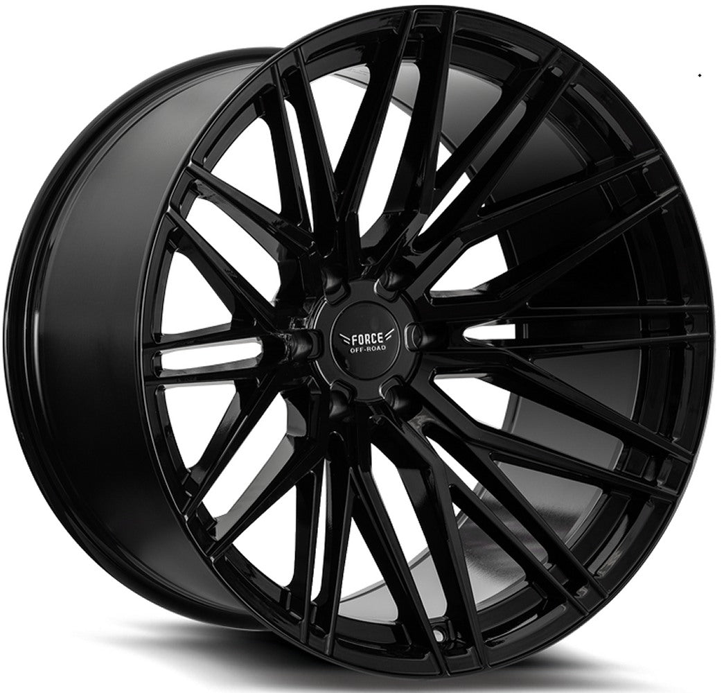 20x10 Force Off-Road F52 Semi-Gloss Gloss Black 6x135 -18mm