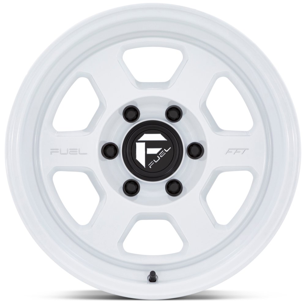 17X8.5 Fuel Off-Road Hype Gloss White FC860 6x5.5/139.7 -10mm - Flex Offroad