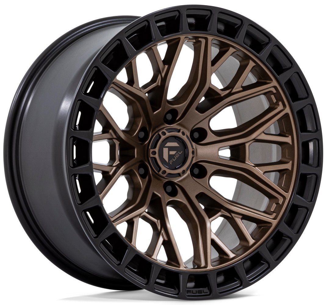 17x9 Fuel Off-Road Sigma Matte Bronze w/ Matte Black Lip FC869 6x5.5/139.7 1mm - Flex Offroad