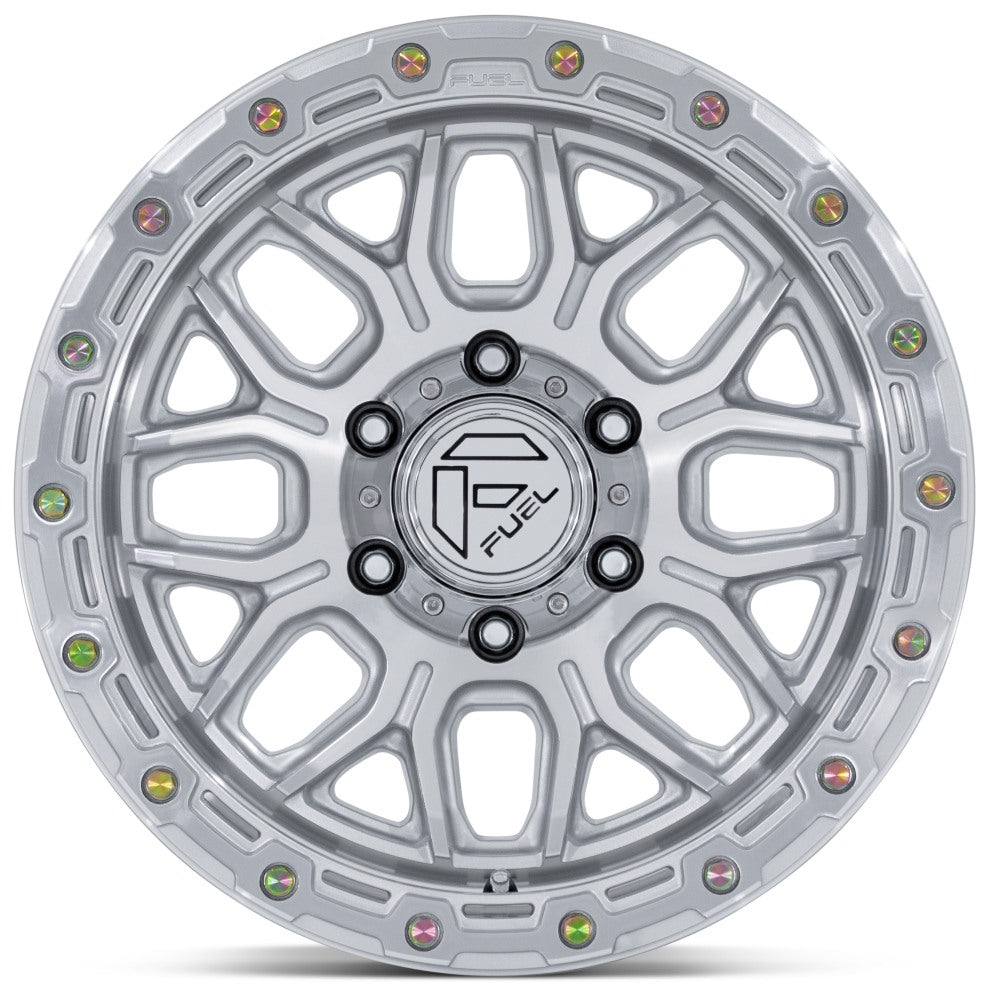 20X9 Fuel Off-Road Surge Gloss Silver Machined FC881 8x180 20mm