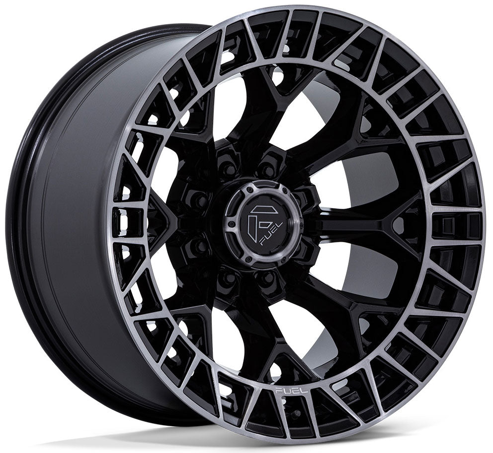 22X12 Fuel Off-Road Charger Gloss Black Brushed Dark Tint (8-Lug) FC873 (* May Require Trimming) 8x170 -44mm