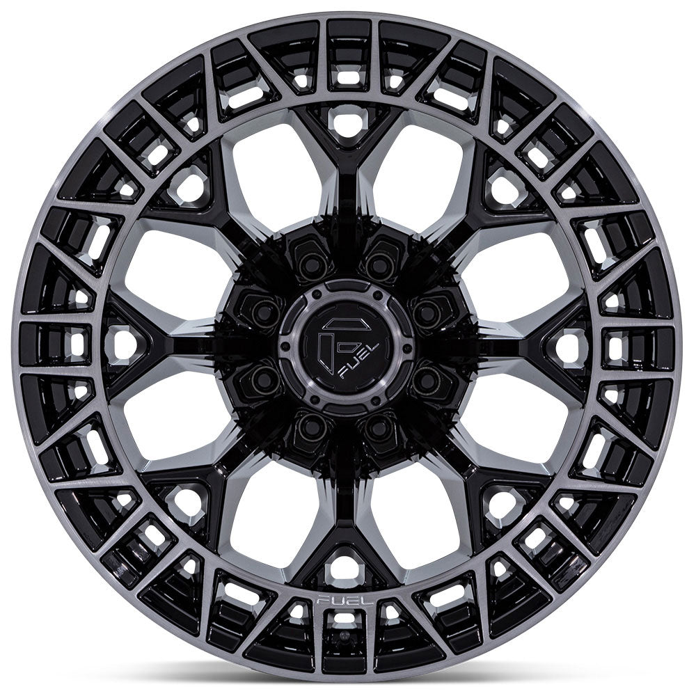 22X12 Fuel Off-Road Charger Gloss Black Brushed Dark Tint (8-Lug) FC873 (* May Require Trimming) 8x170 -44mm