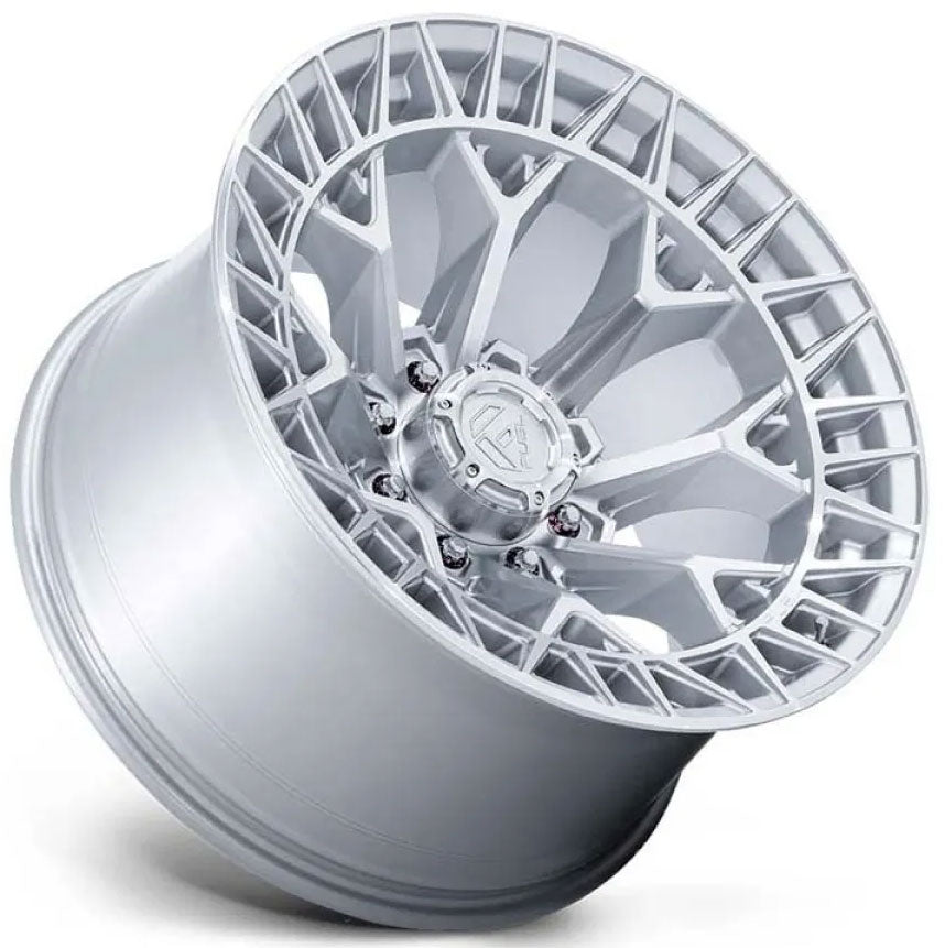 20X10 Fuel Off-Road Charger Gloss Silver Machined (8-Lug) FC873 8x180 -18mm