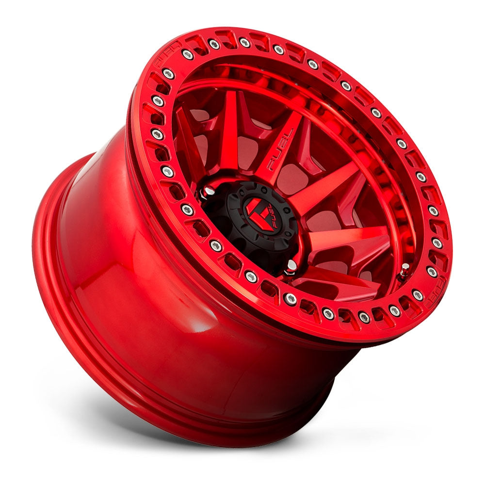 17x9 Fuel Off-Road Covert Beadlock Candy Red D113 6x5.5/139.7 -15mm - Flex Offroad
