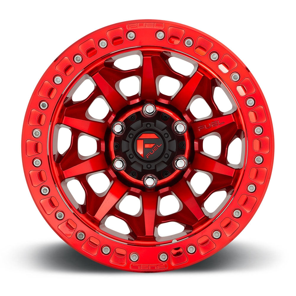 17x9 Fuel Off-Road Covert Beadlock Candy Red D113 6x5.5/139.7 -15mm - Flex Offroad