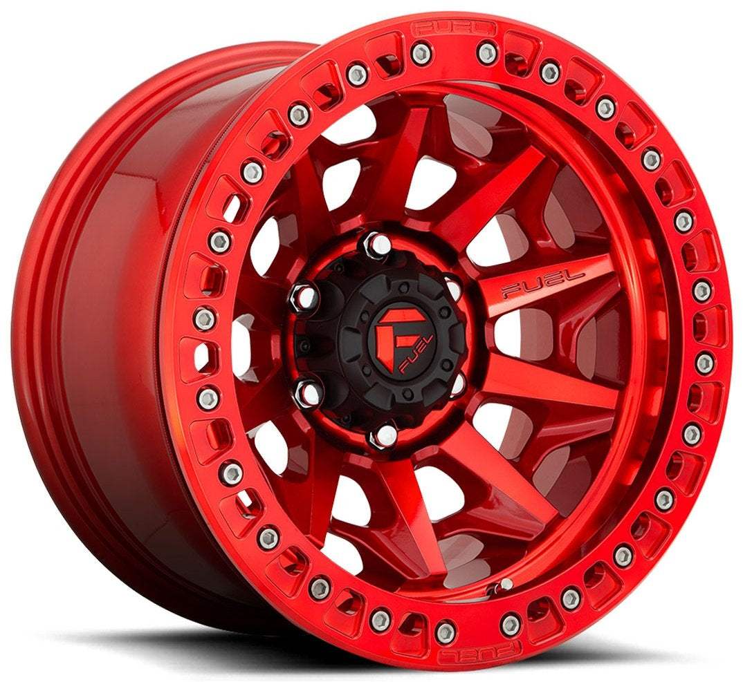 17x9 Fuel Off-Road Covert Beadlock Candy Red D113 6x5.5/139.7 -15mm - Flex Offroad