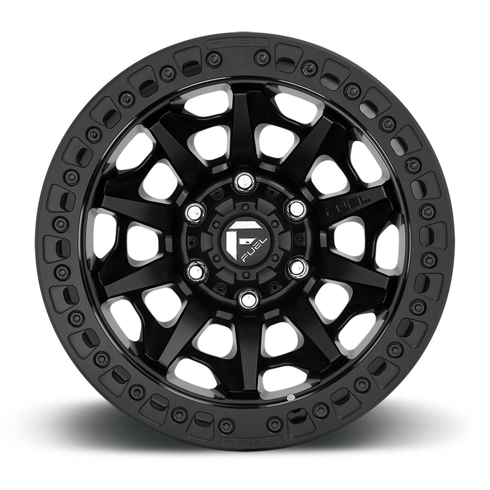 17x9 Fuel Off-Road Covert Beadlock Matte Black D114 5x5/127 -15mm - Flex Offroad
