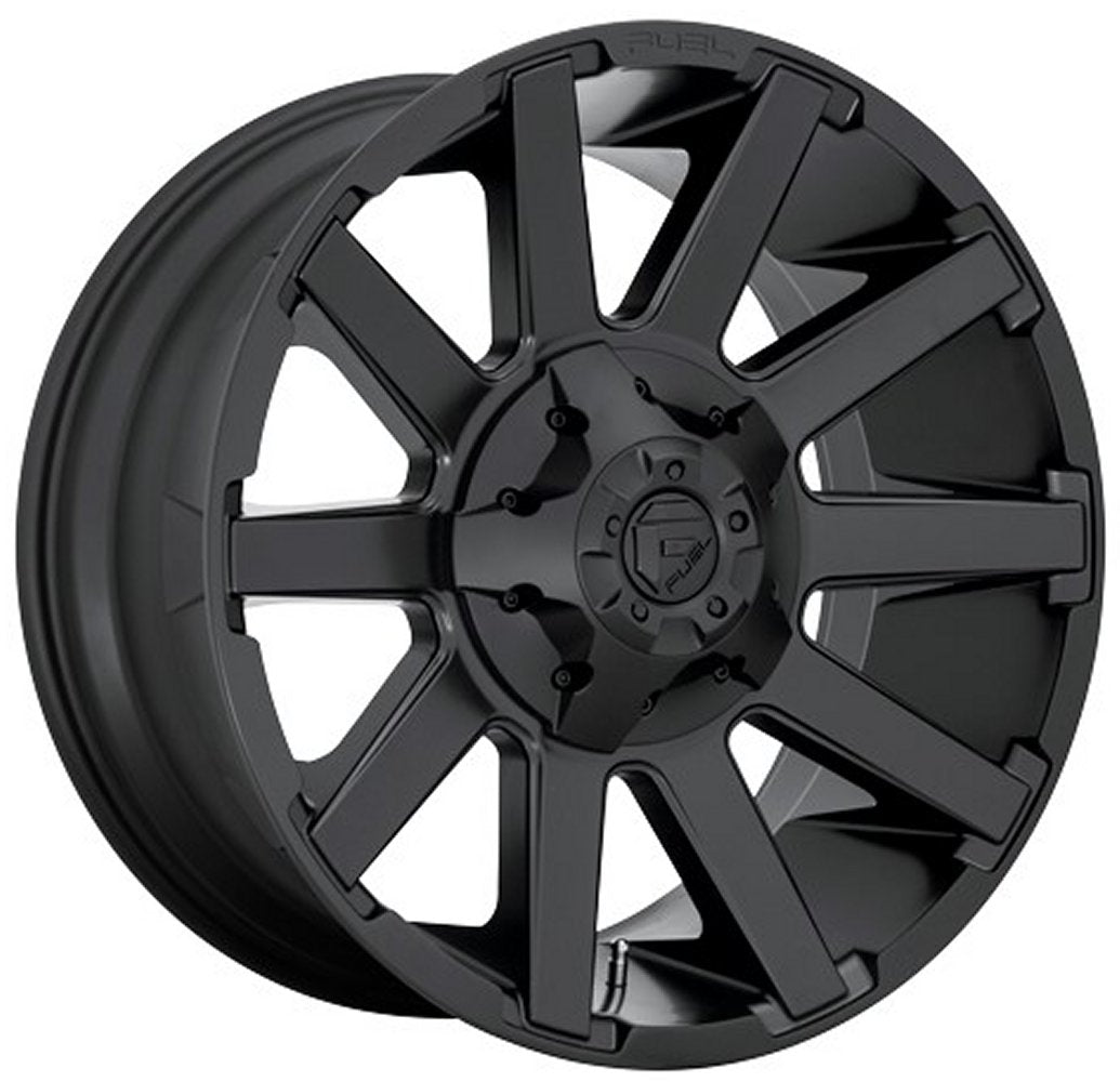 20X10 Fuel Off-Road Contra Satin Black D437 5x5.5/139.7 5x150 -18mm - Flex Offroad