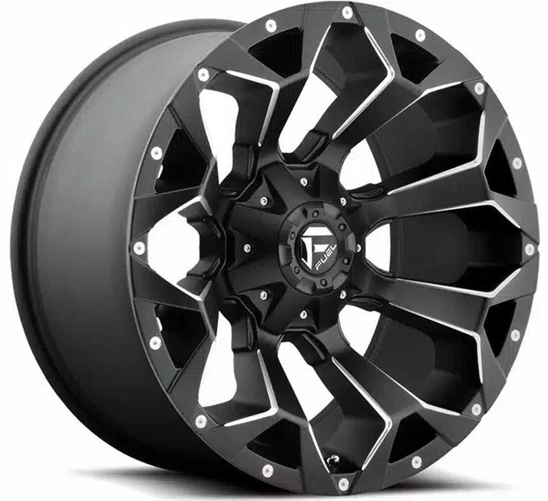 22x10 Fuel Off-Road Assault Matte Black Milled D546 8x6.5/165 -18mm - Flex Offroad