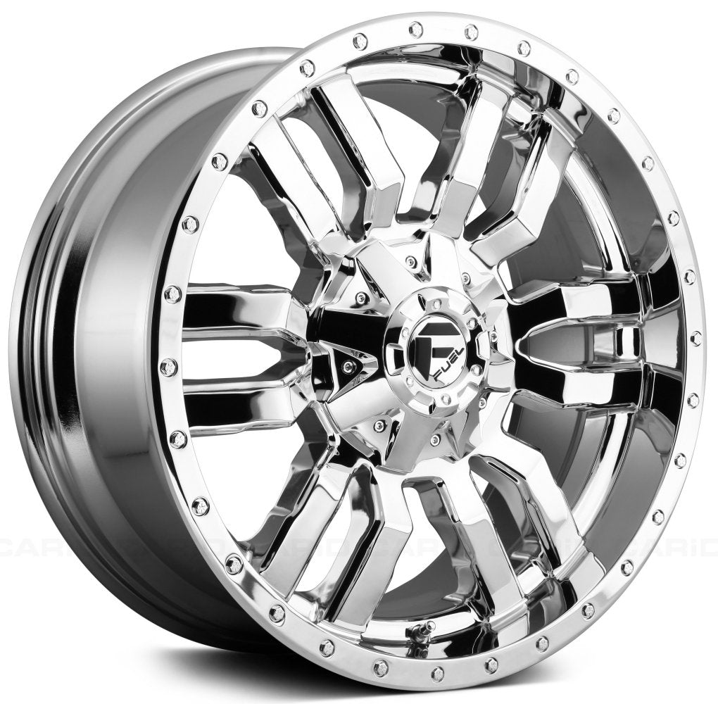 22x10 Fuel Off-Road Sledge Chrome D631 6x135 6x5.5/139.7 10mm