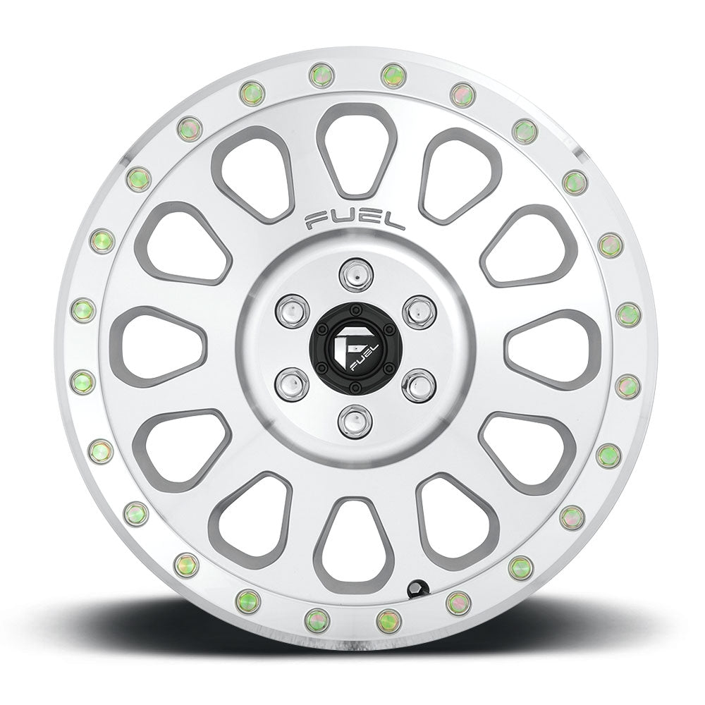 20x9 Fuel Off-Road Vector High Luster Polished D647 6x5.5/139.7 1mm - Flex Offroad