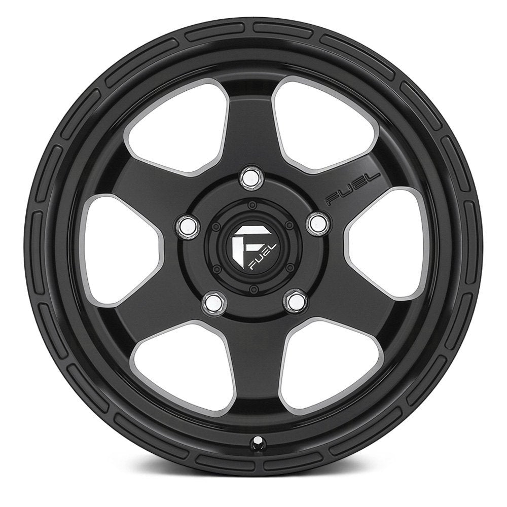 18x9 Fuel Off-Road Shok Matte Black D664 6x5.5/139.7 1mm - Flex Offroad