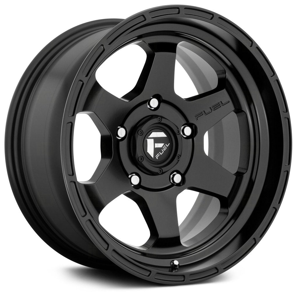 18x9 Fuel Off-Road Shok Matte Black D664 6x5.5/139.7 1mm - Flex Offroad